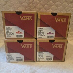 (4) Empty Vans "Off The Wall" Shoe Boxes